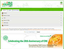 Tablet Screenshot of childresearch.net